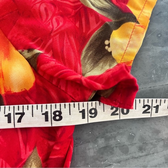 Hilo Hattie Vibrant Hibiscus Print Floral Two Piece Dress Hawaiian Size Small - Picture 11 of 13